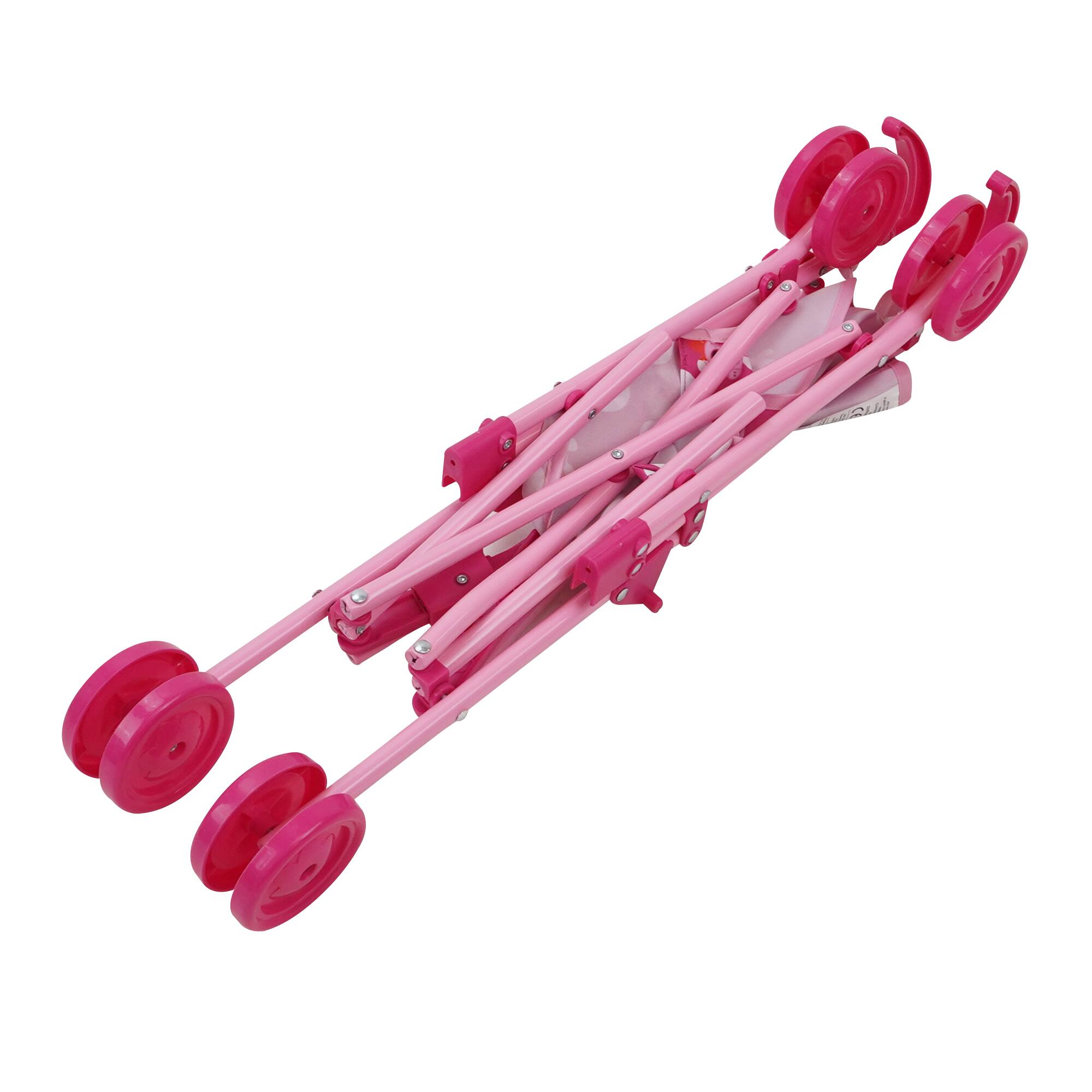 509 Crew Peppa Pig™ Pink and White Dots Doll Umbrella Stroller